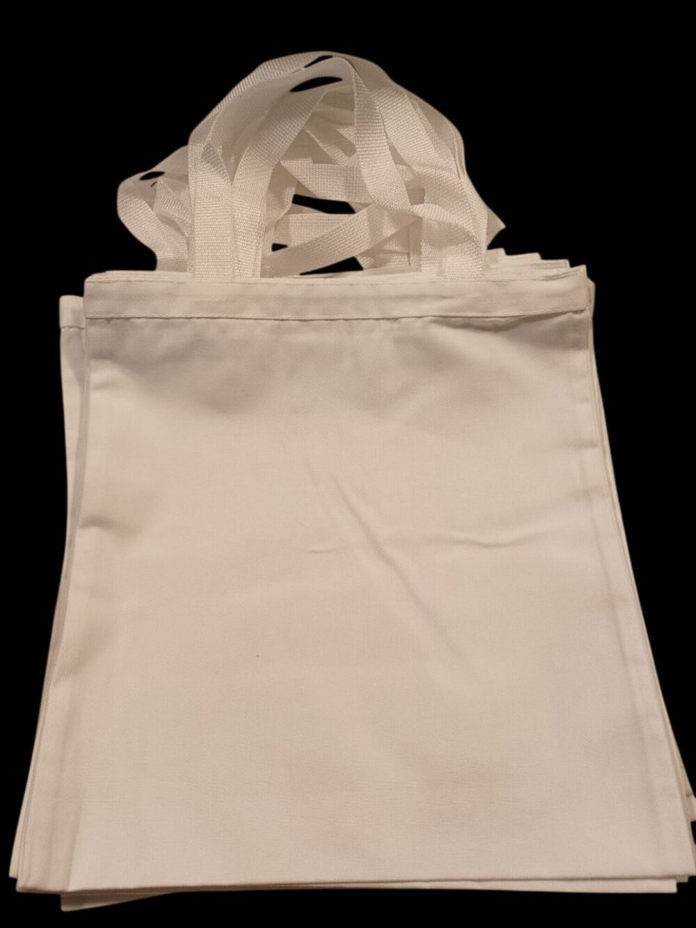 Craft Blank Tote Bags 11pc White Screen Print Fabric Paint DIY Reusable Shopping